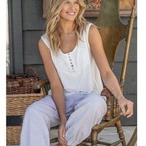 19465 POL Spliced Sleeveless Henley